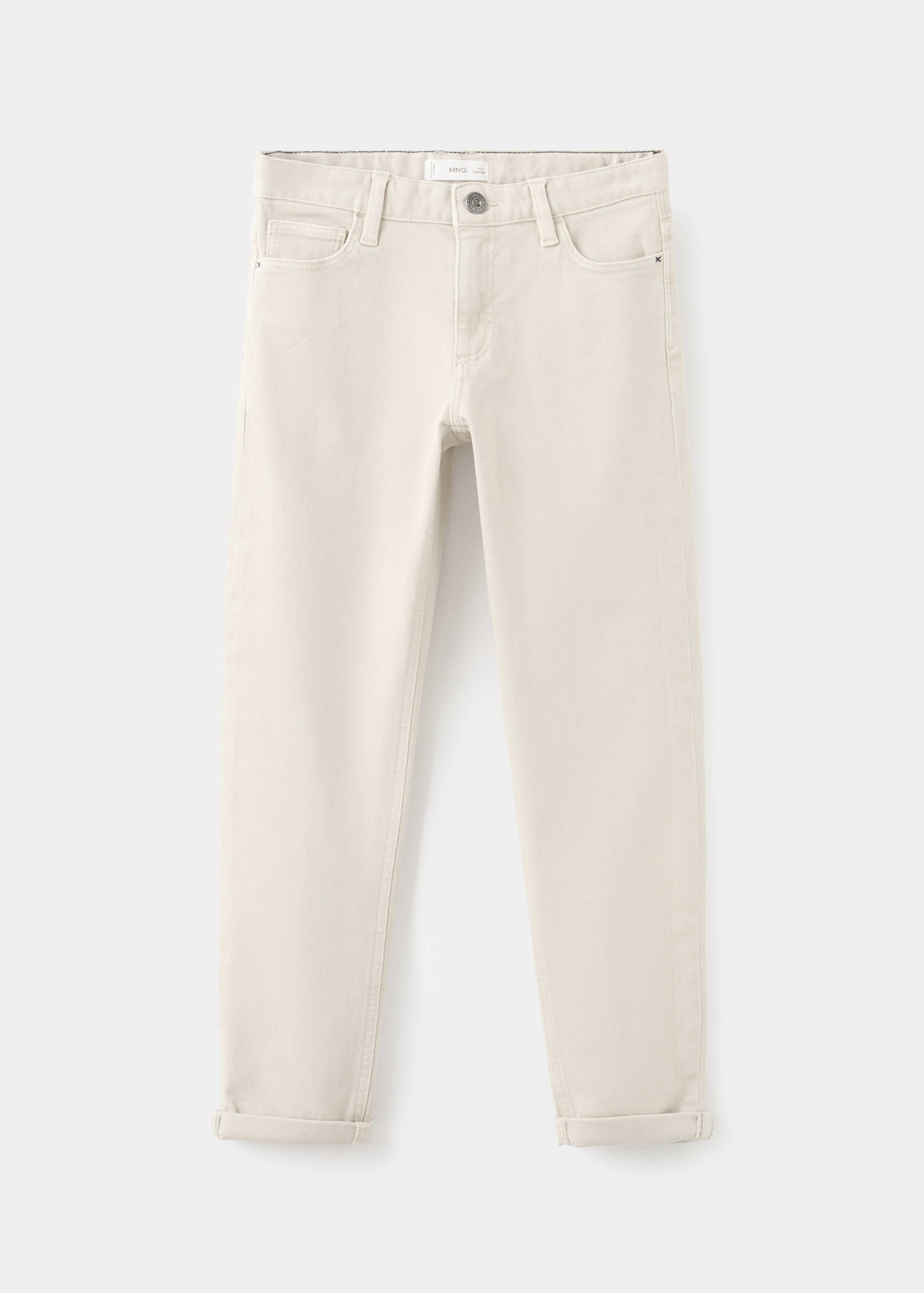 Mango trousers peru in beige-021