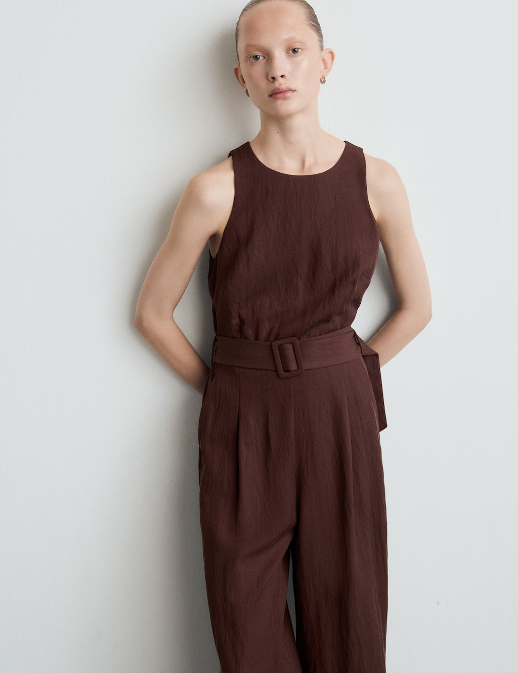 Mango jumpsuit romy in brown - Image 1