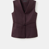 Mango blouse cherry in eggplant - Image 2