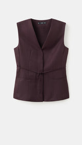 Mango blouse cherry in eggplant - Image 2