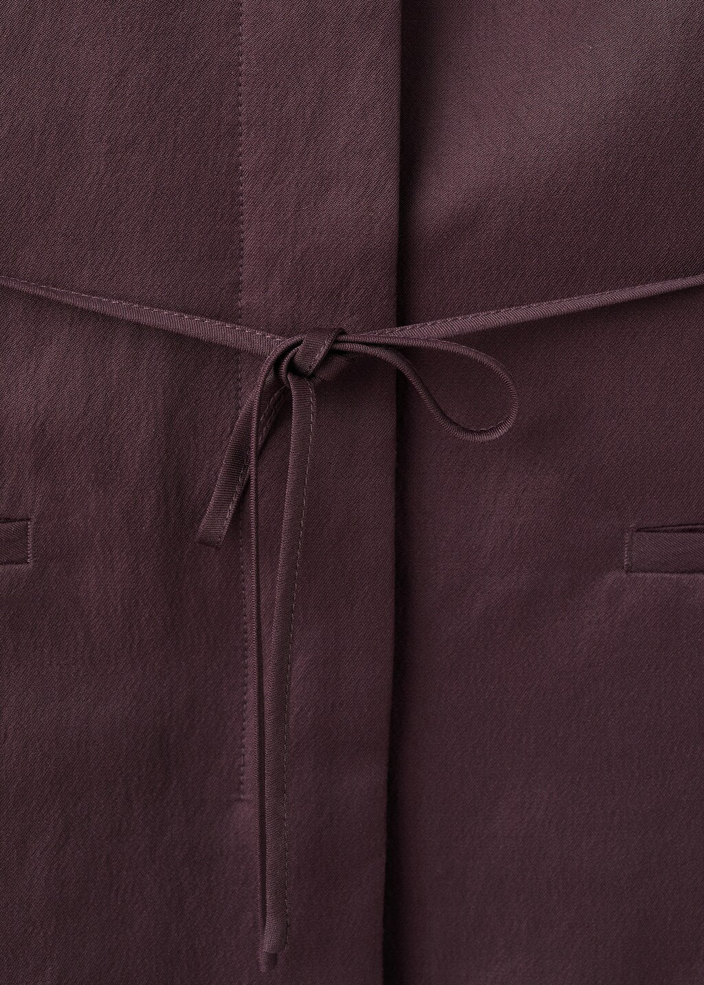 Mango blouse cherry in eggplant - Image 3