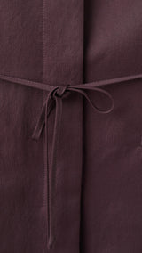 Mango blouse cherry in eggplant - Image 3