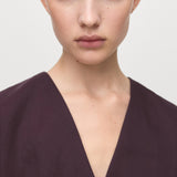 Mango blouse cherry in eggplant - Image 4