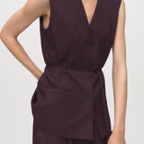 Mango blouse cherry in eggplant - Image 5
