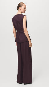 Mango blouse cherry in eggplant - Image 7