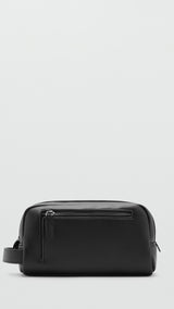 Mango handbag toiletxs in black - Image 2