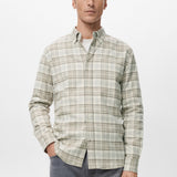 Mango shirt brighton in sand - Image 1