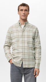 Mango shirt brighton in sand - Image 1