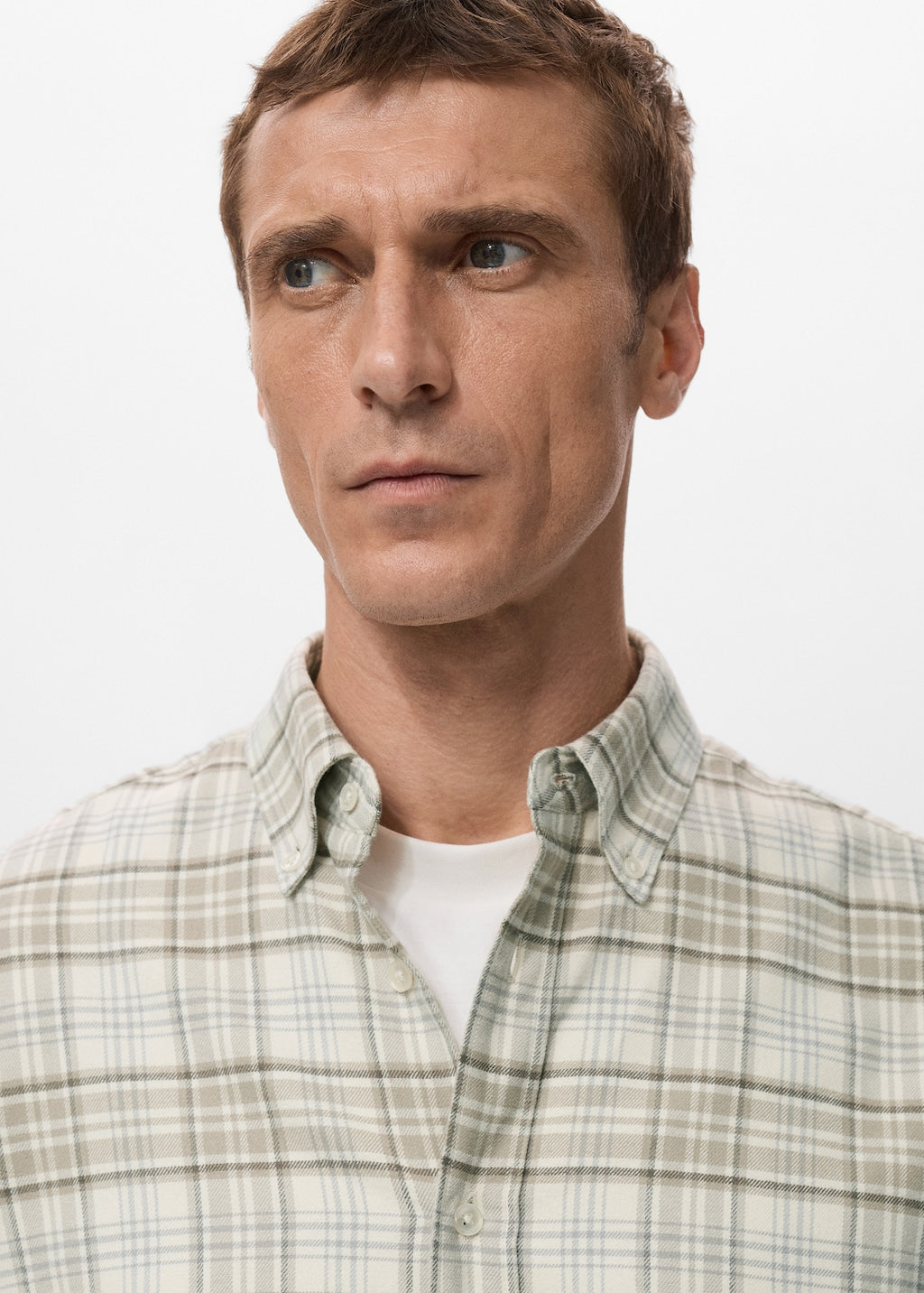 Mango shirt brighton in sand - Image 4