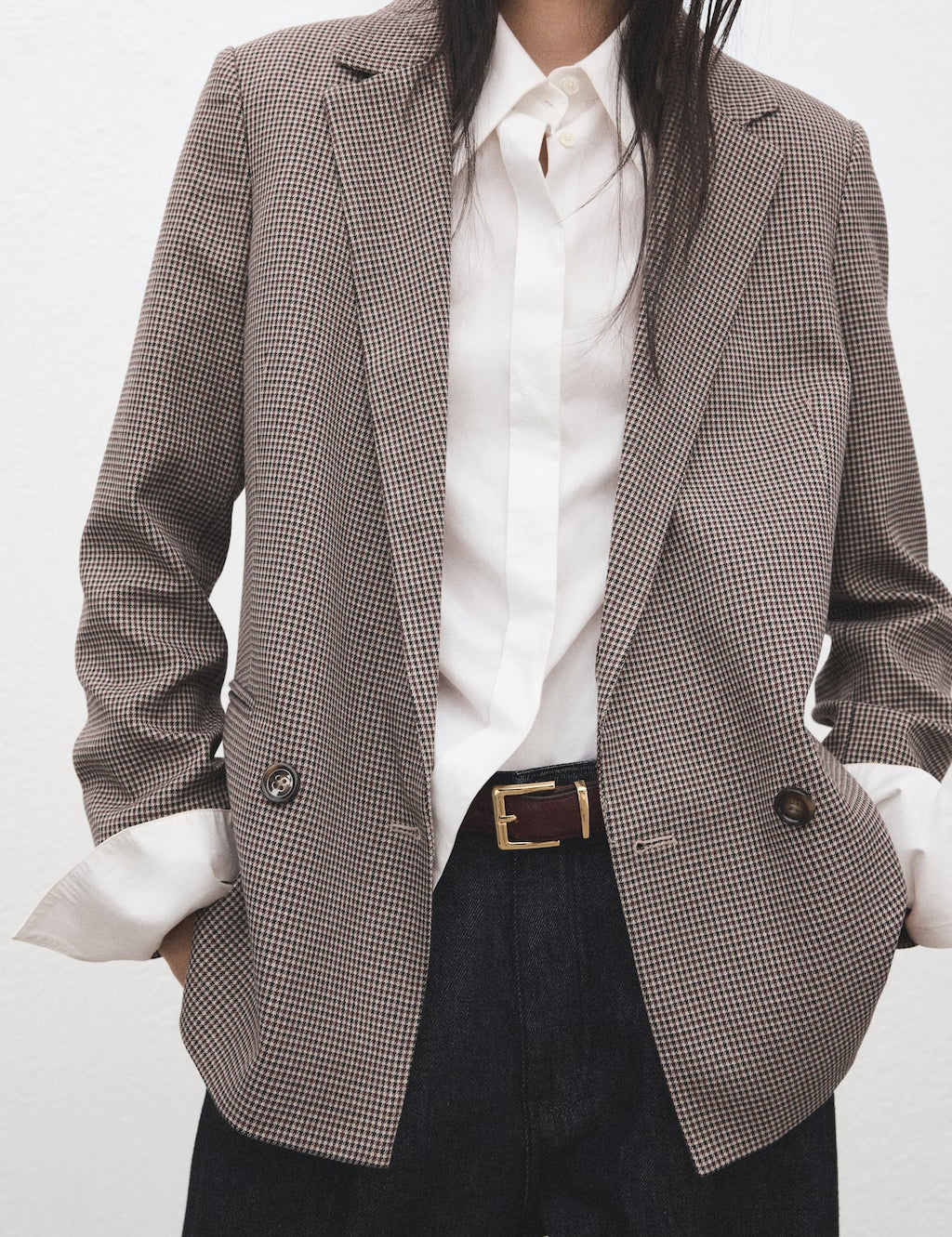 Mango blazer charlott in eggplant - Image 1