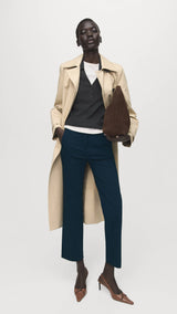 Mango trousers newcola in navy-001