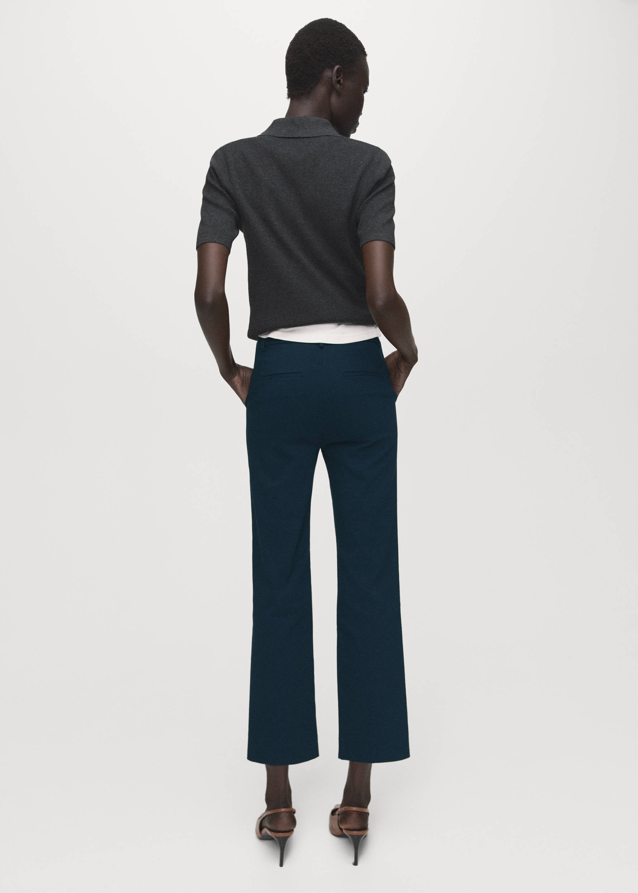 Mango trousers newcola in navy-003