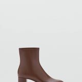 Mango ankle boots eril in chocolate-051
