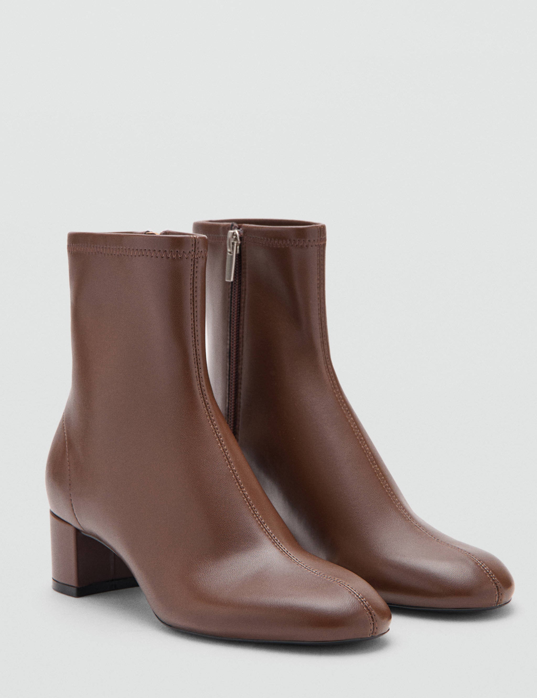 Mango ankle boots eril in chocolate-052