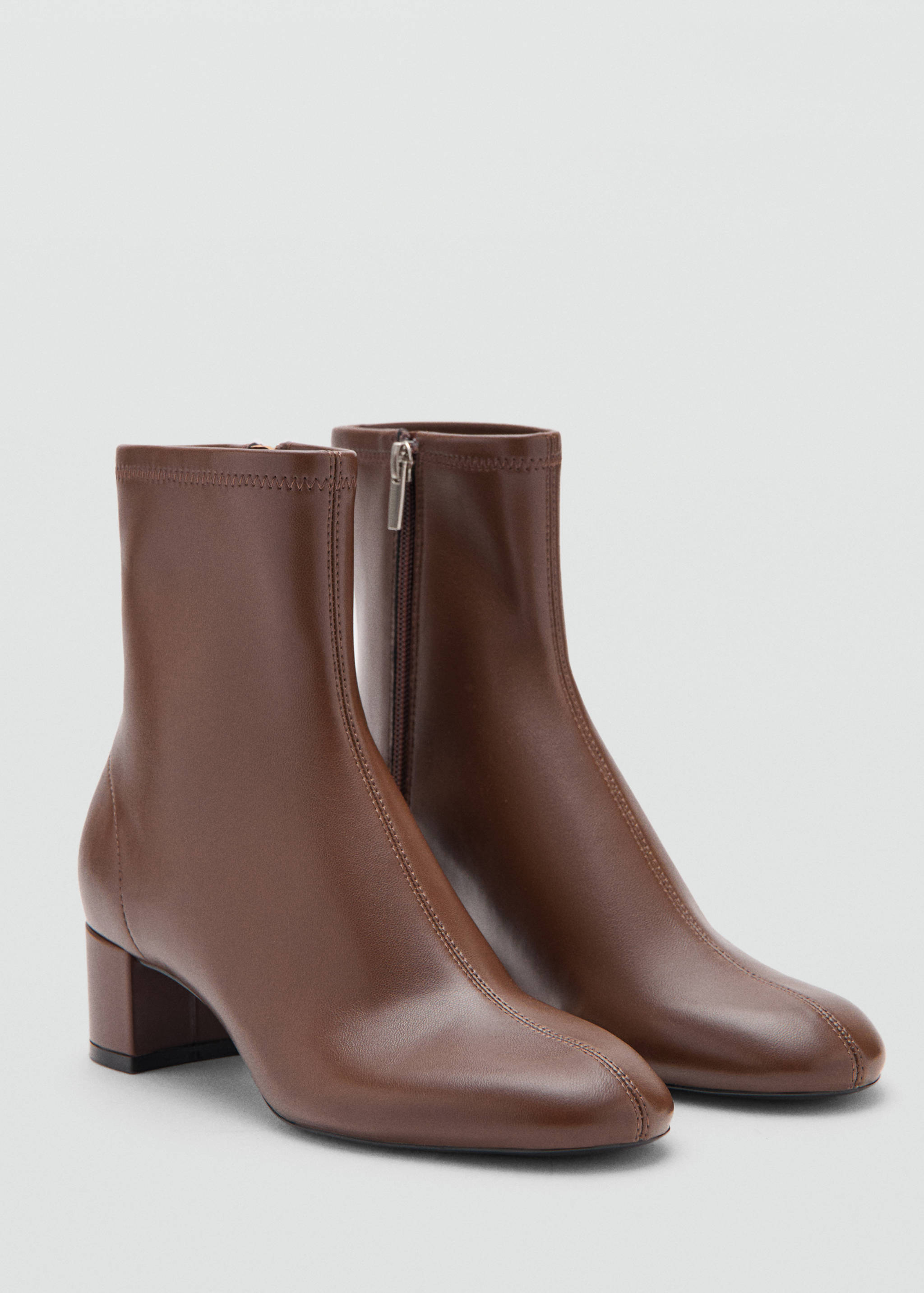 Mango ankle boots eril in chocolate-052