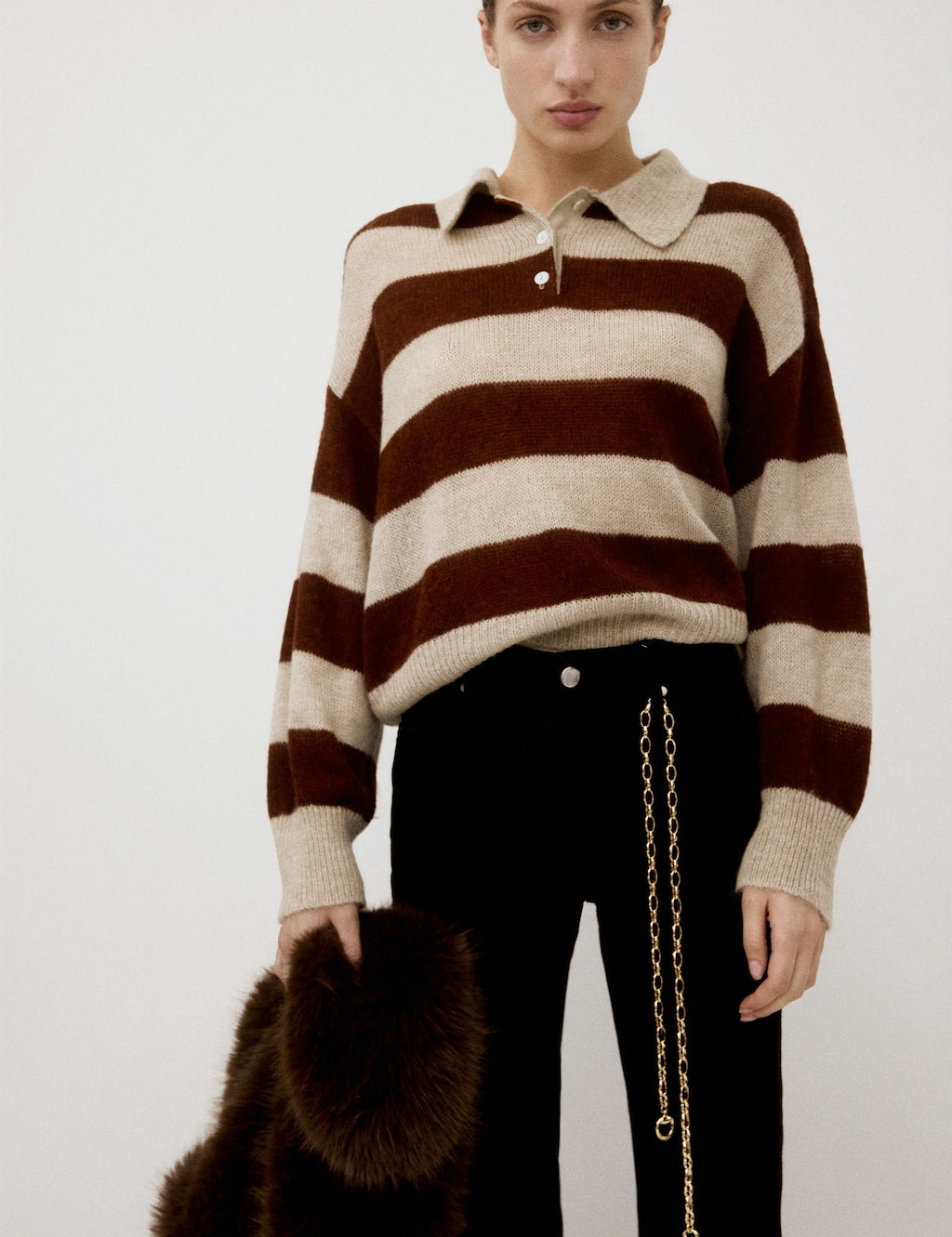 Mango sweater brooklin in stone - Image 1