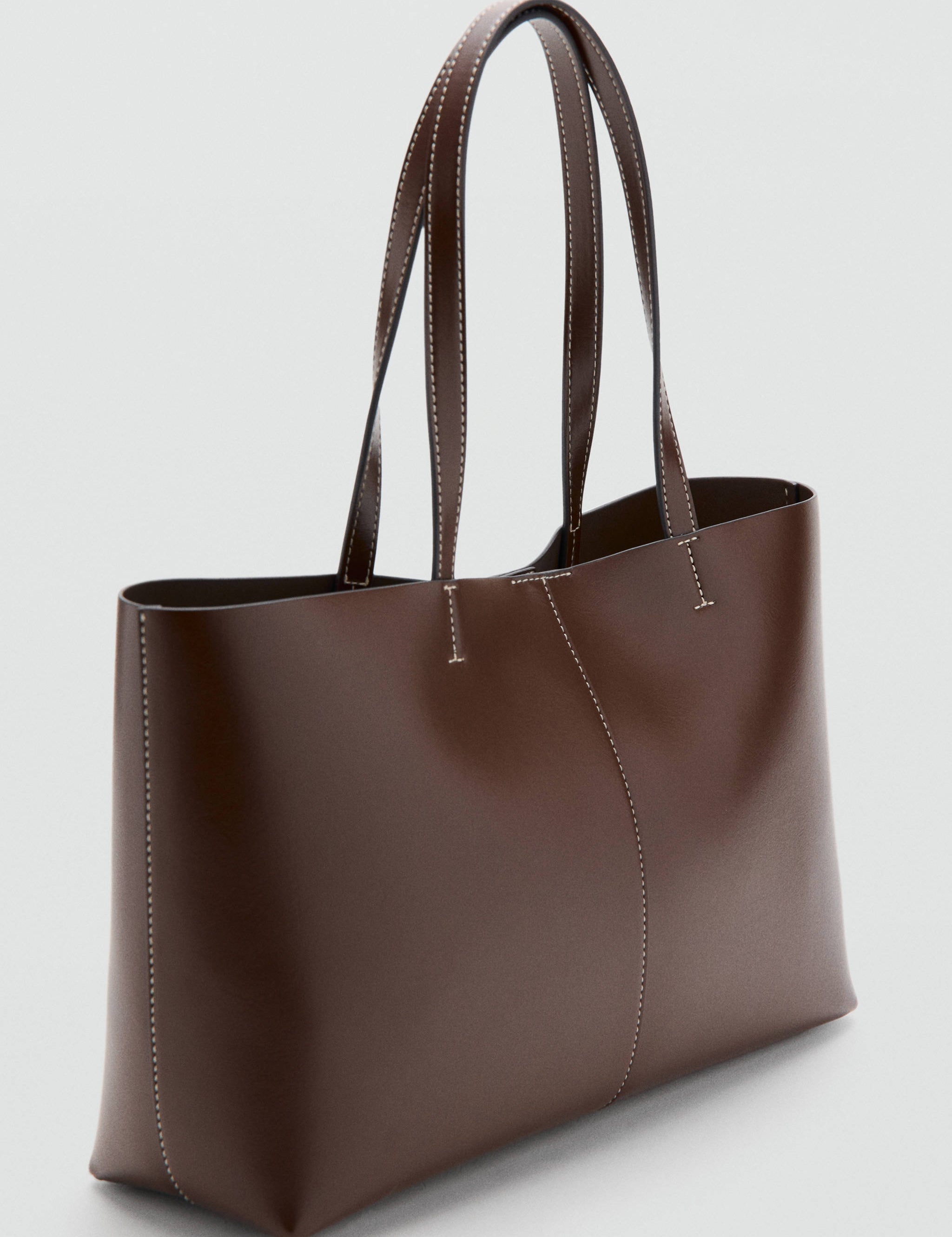 Mango shoulder bag manu in brown-052