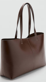 Mango shoulder bag manu in brown-052