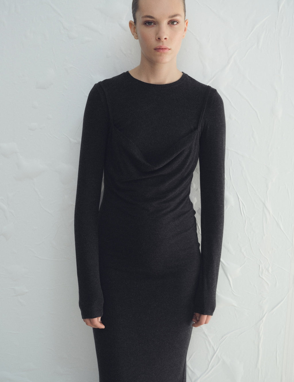 Mango dress nilo in dark vigore grey - Image 1