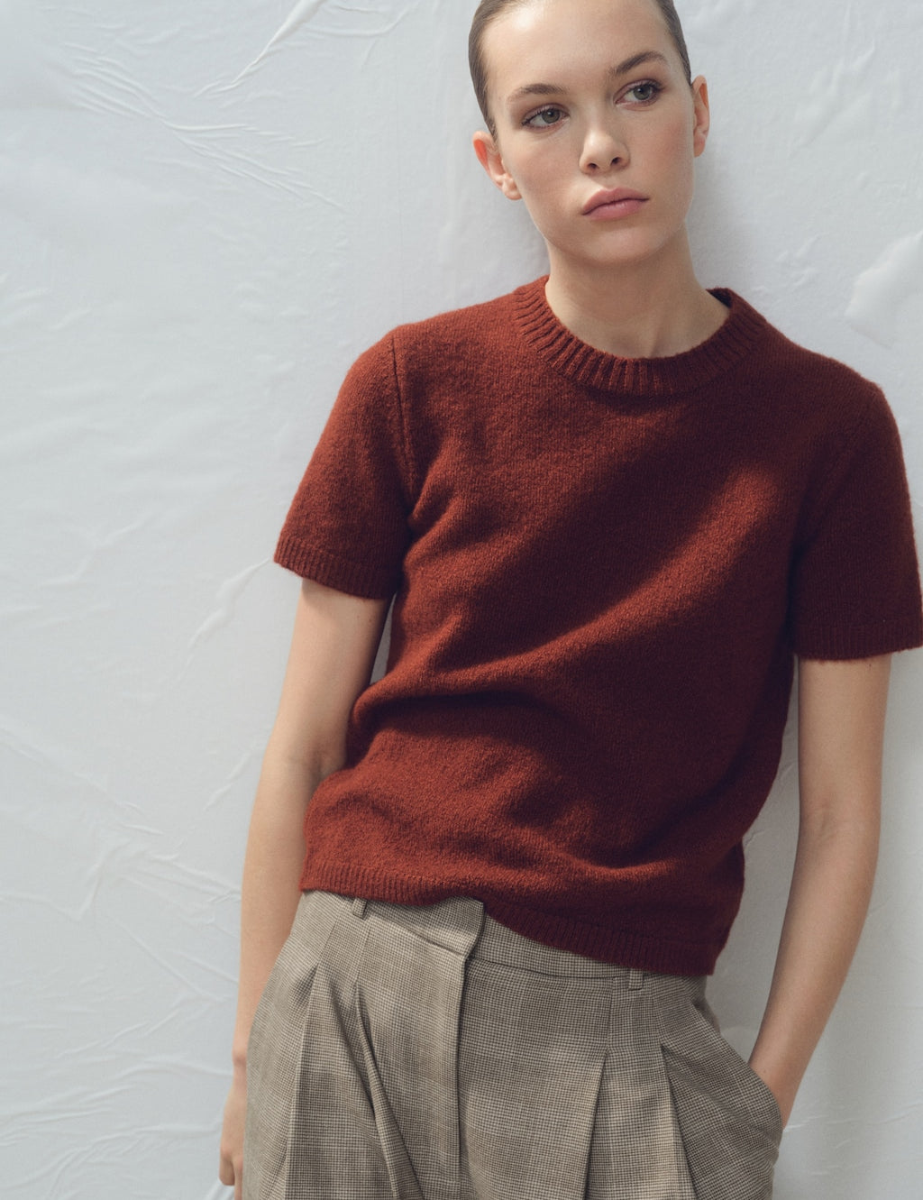 Mango sweater arcilla in terracotta - Image 1