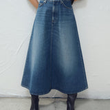 Mango skirt harper in dark denim - Image 1