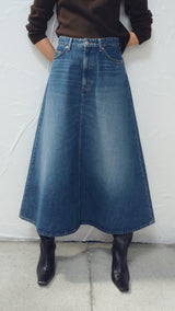 Mango skirt harper in dark denim - Image 1