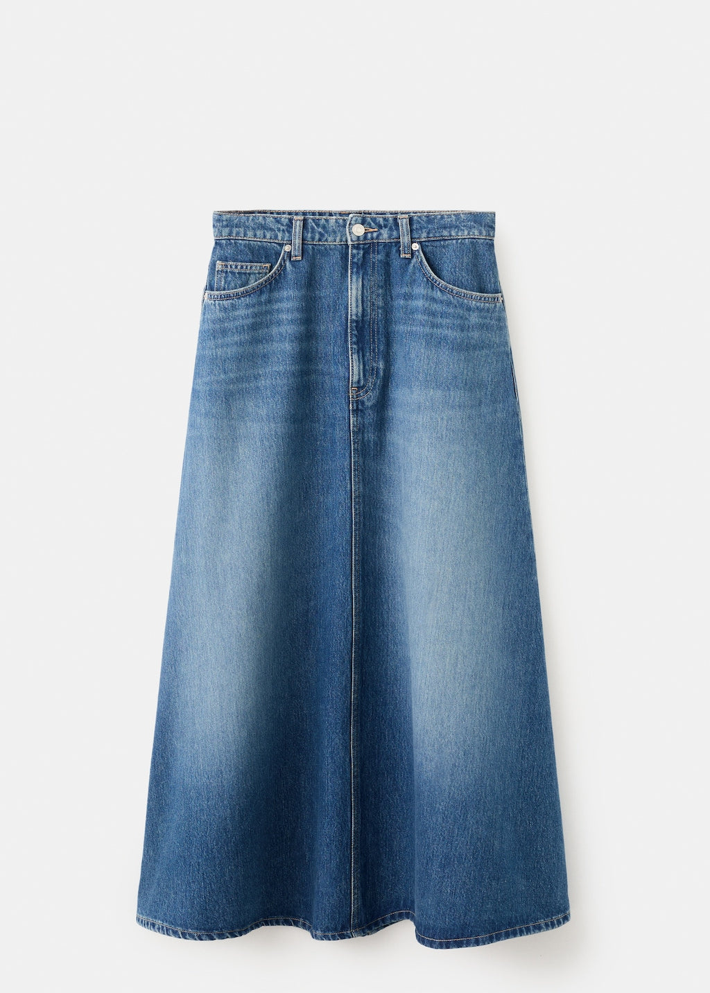Mango skirt harper in dark denim - Image 2