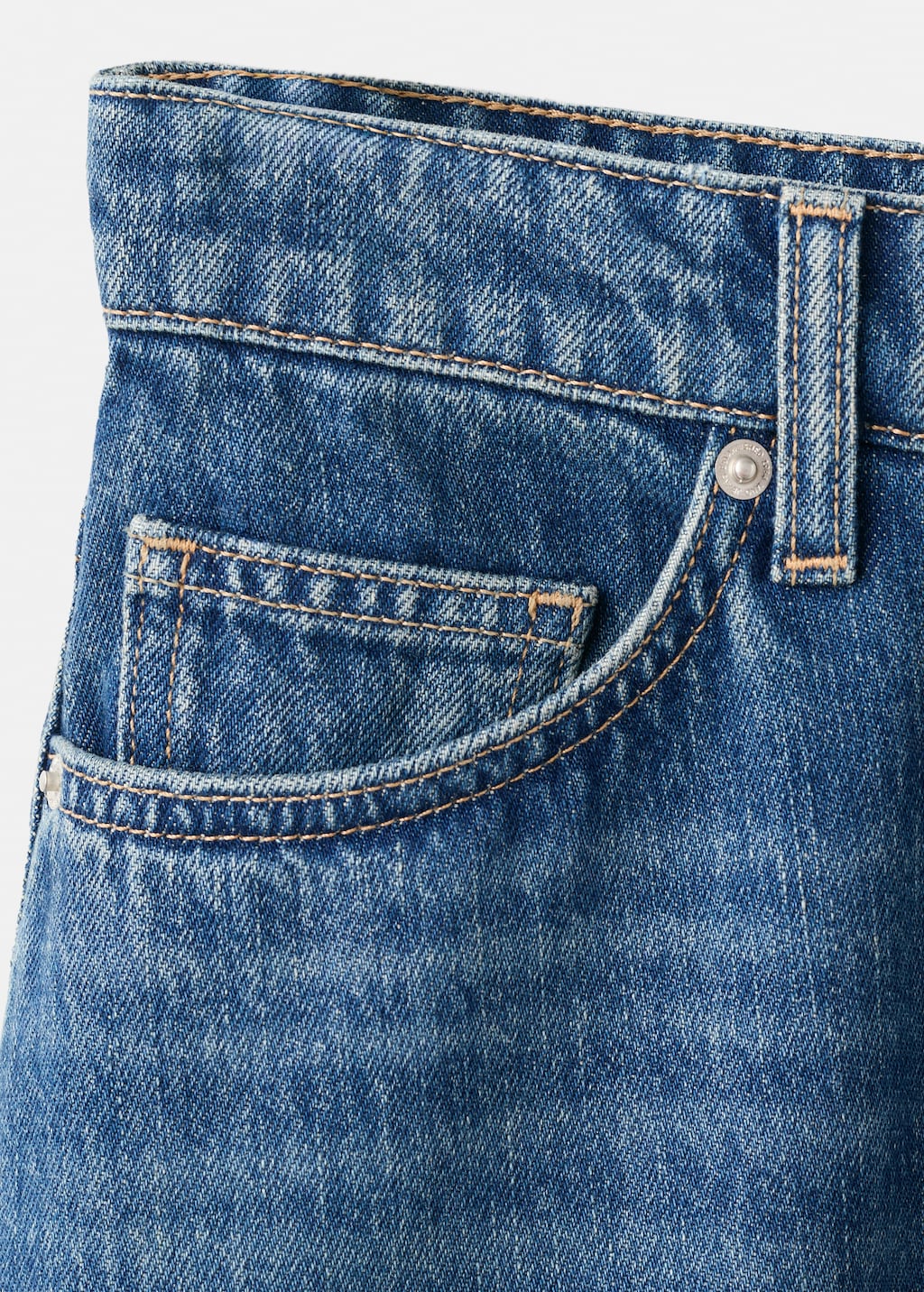 Mango skirt harper in dark denim - Image 3