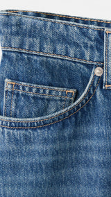 Mango skirt harper in dark denim - Image 3