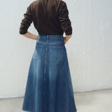Mango skirt harper in dark denim - Image 6