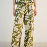 Mango trousers spin in green - Image 1