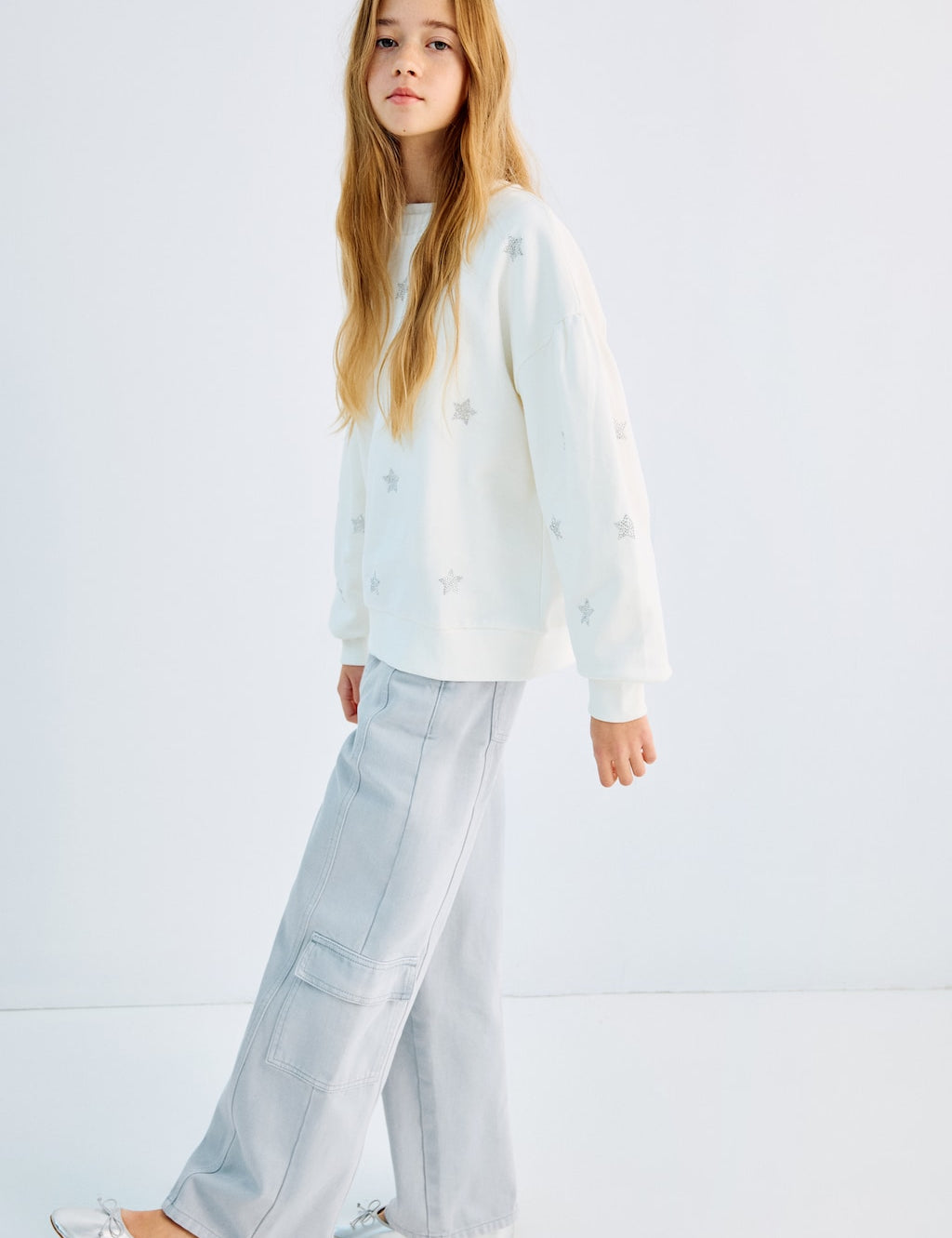 Mango jeans cargo in celestial - Image 1