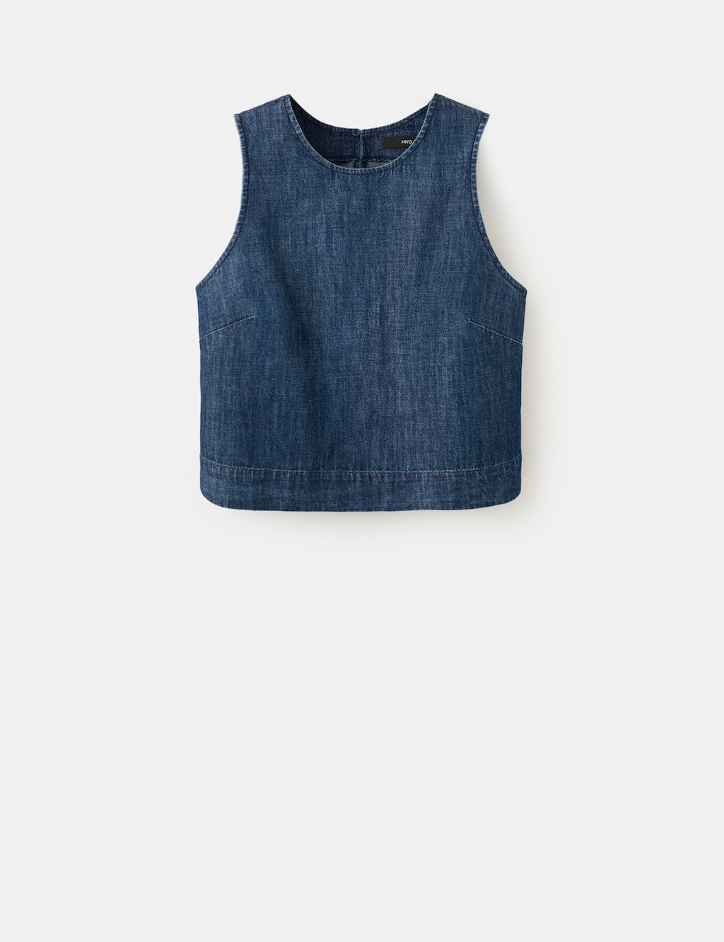Mango top paros in soft denim - Image 2
