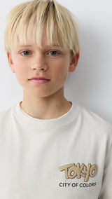 Mango t-shirt tokyo in ice - Image 1