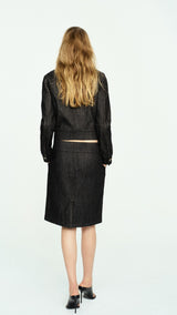 Mango jacket jolie in black - Image 5
