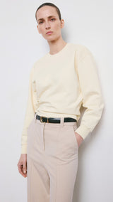 Mango sweatshirt kora in pastel yellow - Image 1