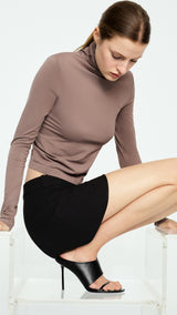 Mango t-shirt abbie in taupe - Image 1