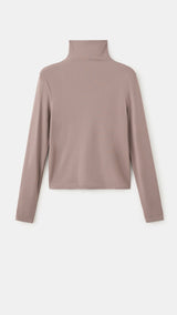Mango t-shirt abbie in taupe - Image 2