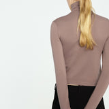 Mango t-shirt abbie in taupe - Image 6