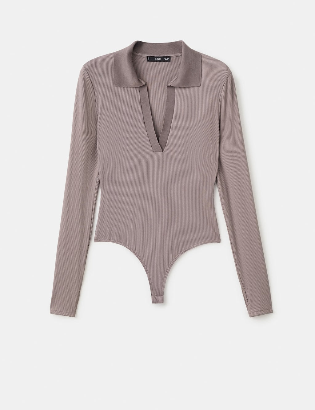 Mango bodysuit poli in taupe - Image 2