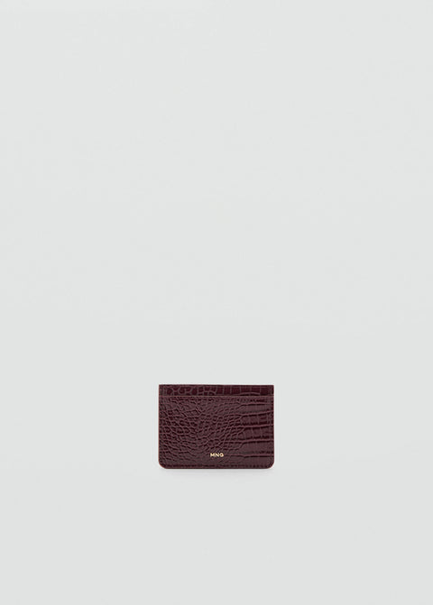 Mango card holder victoria in eggplant
