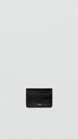 Mango card holder victoria in black-051