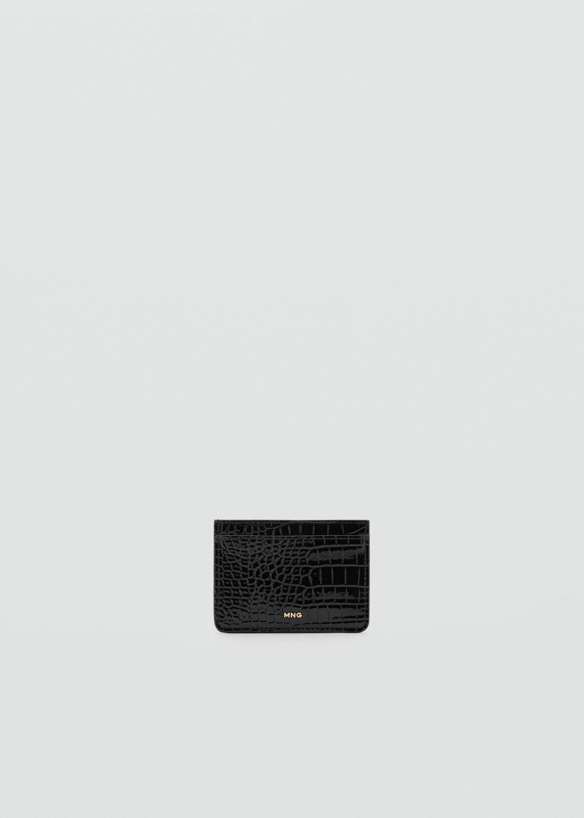 Mango card holder victoria in black-051