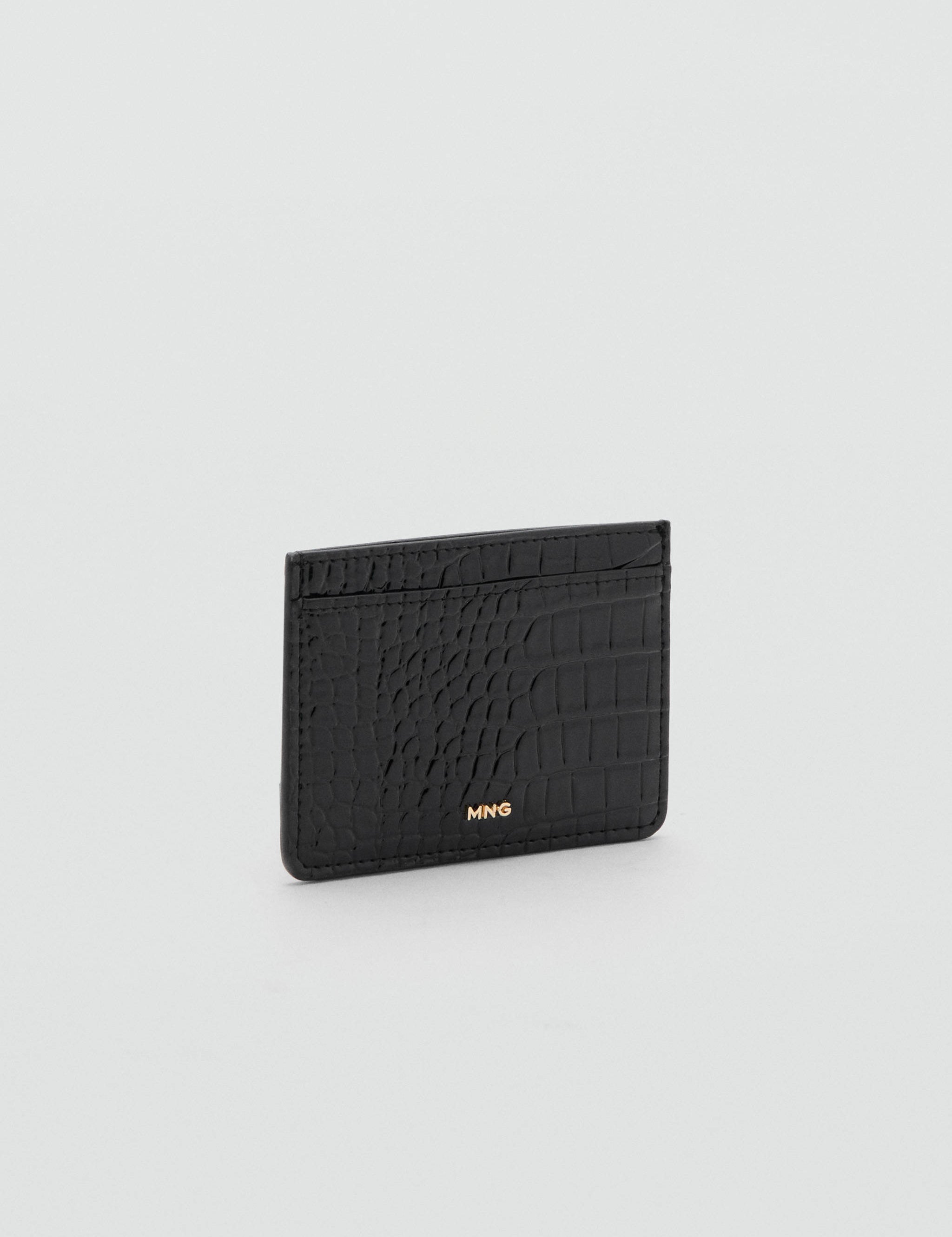 Mango card holder victoria in black-052