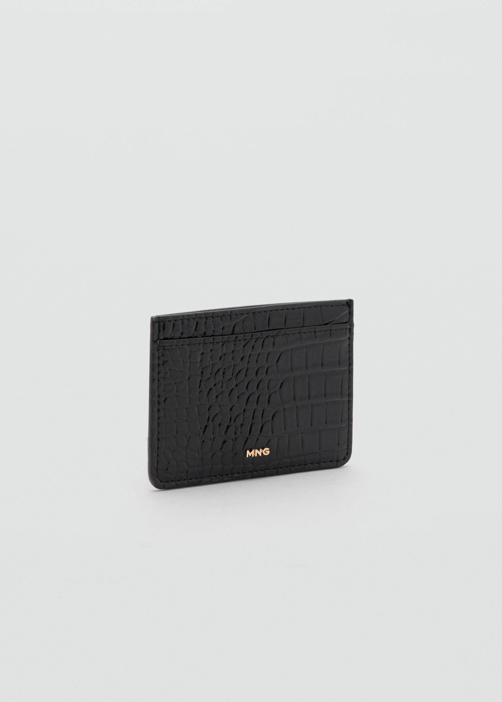 Mango card holder victoria in black-052
