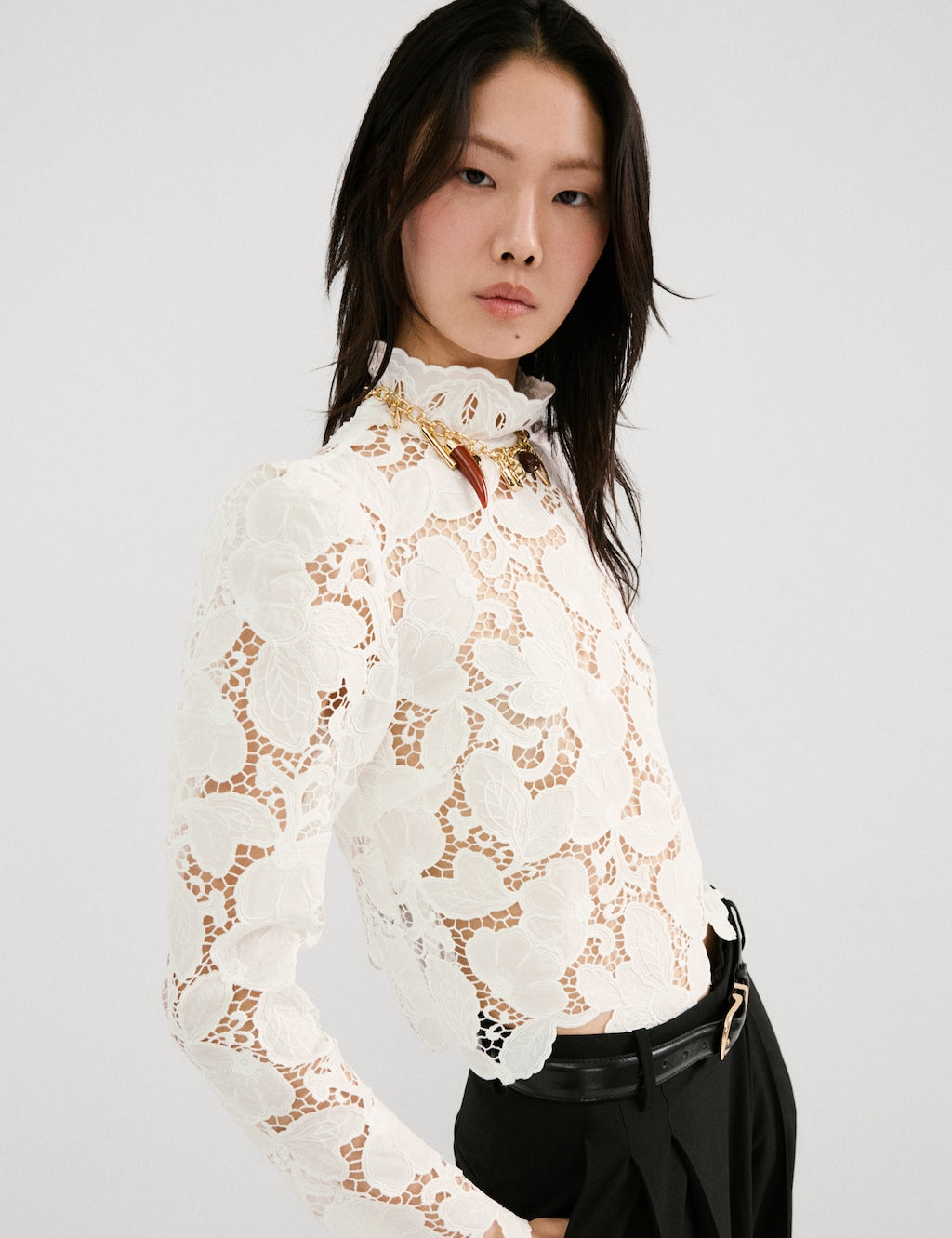 Mango blouse coco in white - Image 1