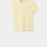 Mango t-shirt coulan in pastel yellow-021
