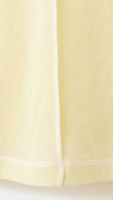 Mango t-shirt coulan in pastel yellow-030