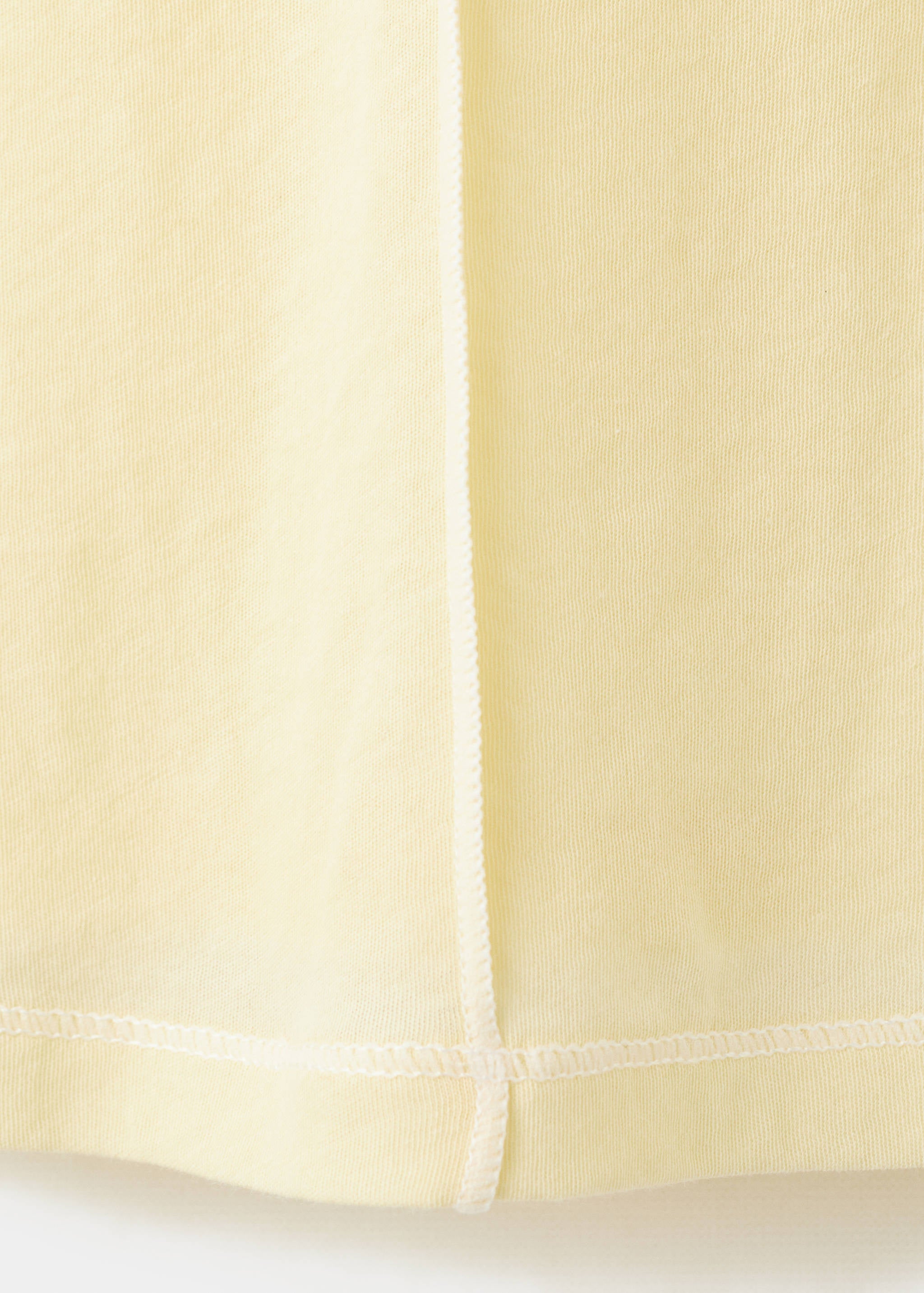 Mango t-shirt coulan in pastel yellow-030