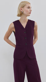 Mango jumpsuit erin in plum - Image 1